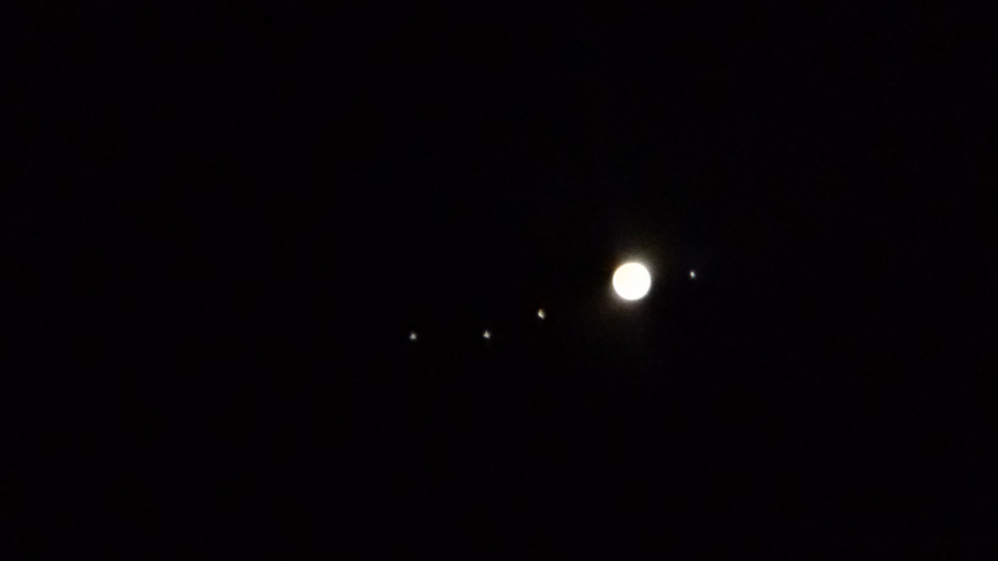 Bild von Jupiter mit Smartphone aufgenommen